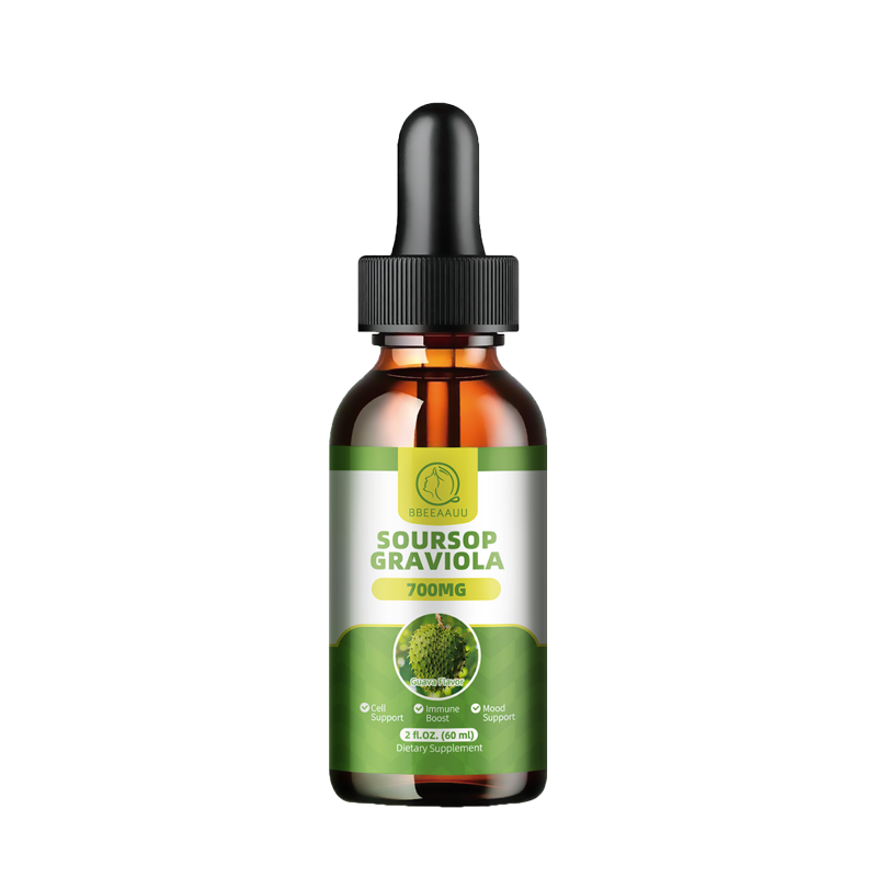 Soursop Graviola Liquid Drops Vegan & Gluten-Free Immune Cell Support 2-6oz