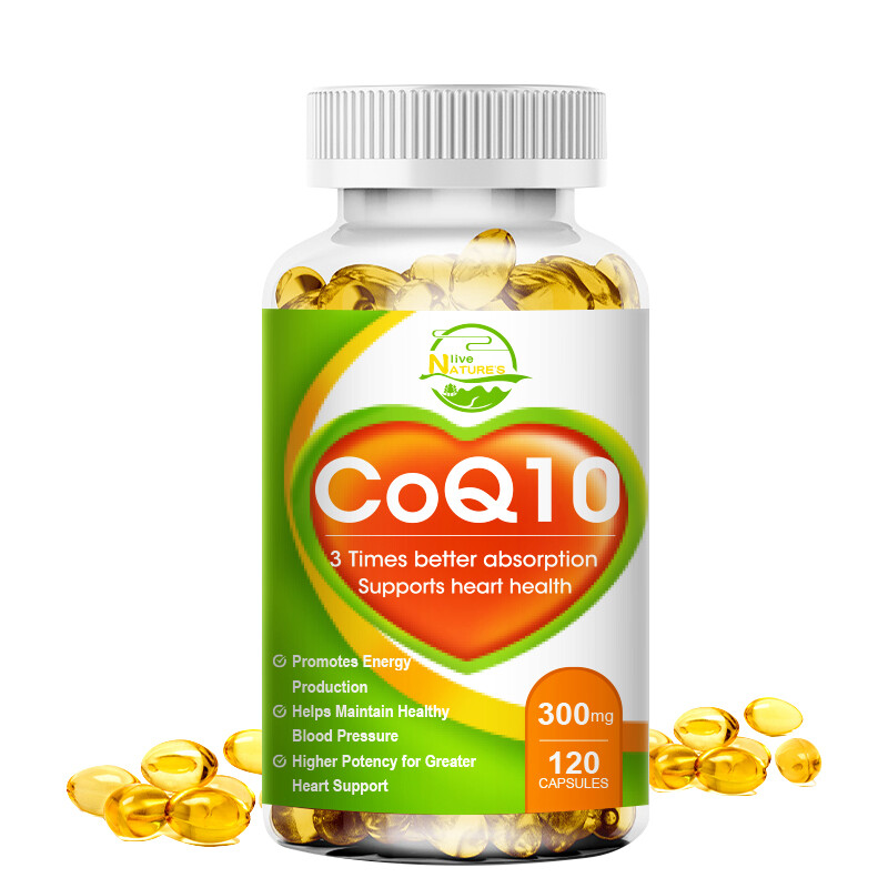 120 Capsules CoQ 10 Coenzyme Q10 300mg Cardiovascular Heart Health 1/2/4 Bottles