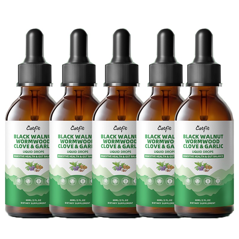 1-5x Parasite Cleanse Tincture/Extract-Wormwood, Black Walnut Hull, Clove 2oz