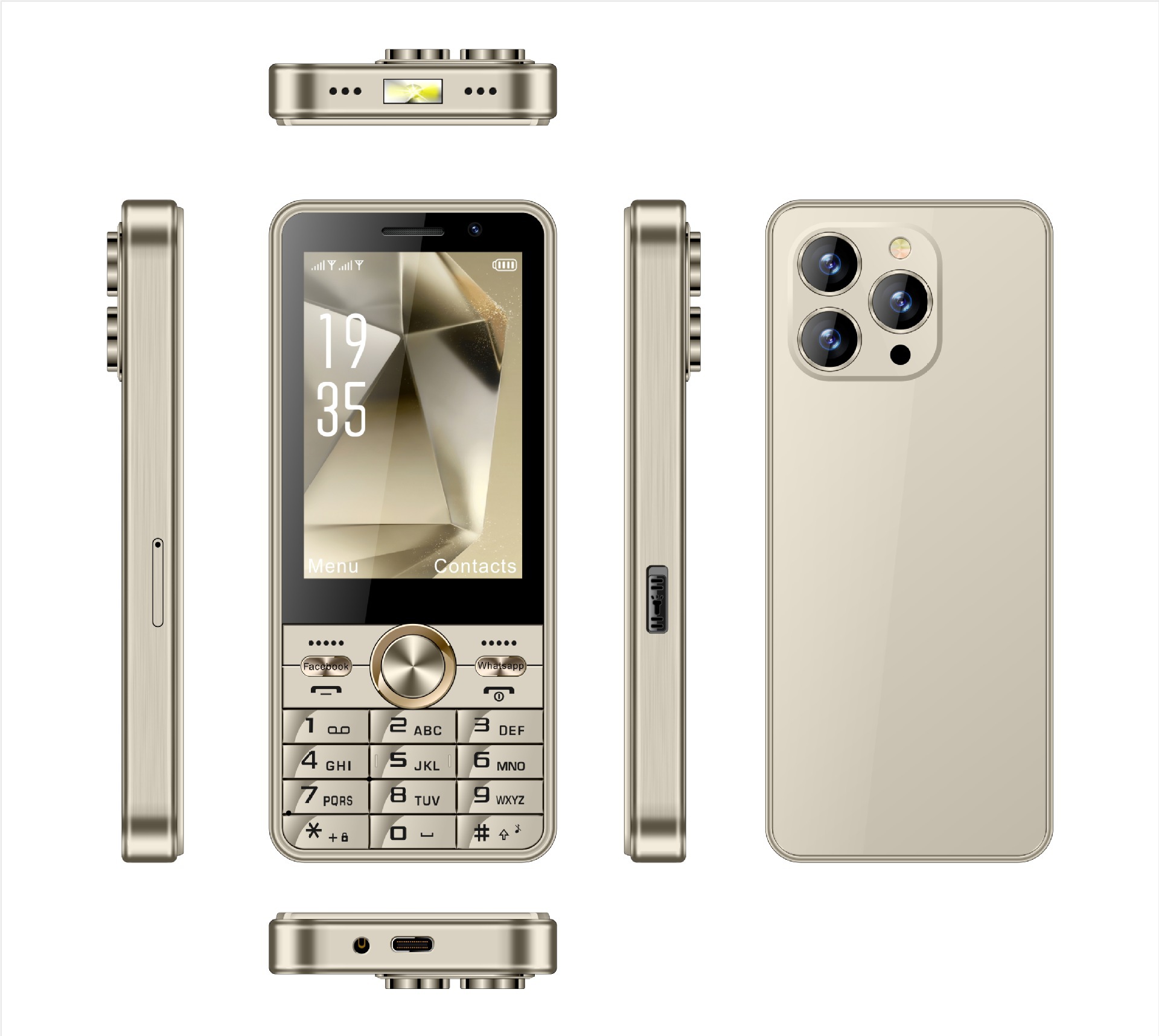 Unlocked 4G LTE Android Smartphone Dual SIM 2+16G Google Play Android Keyboard