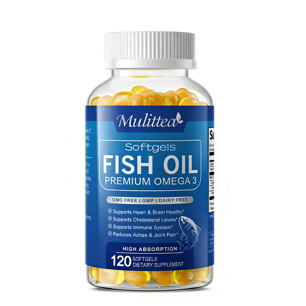 Fish Oil Omega 3 Softgels EPA & DHA for Heart, Brain & Immune Support