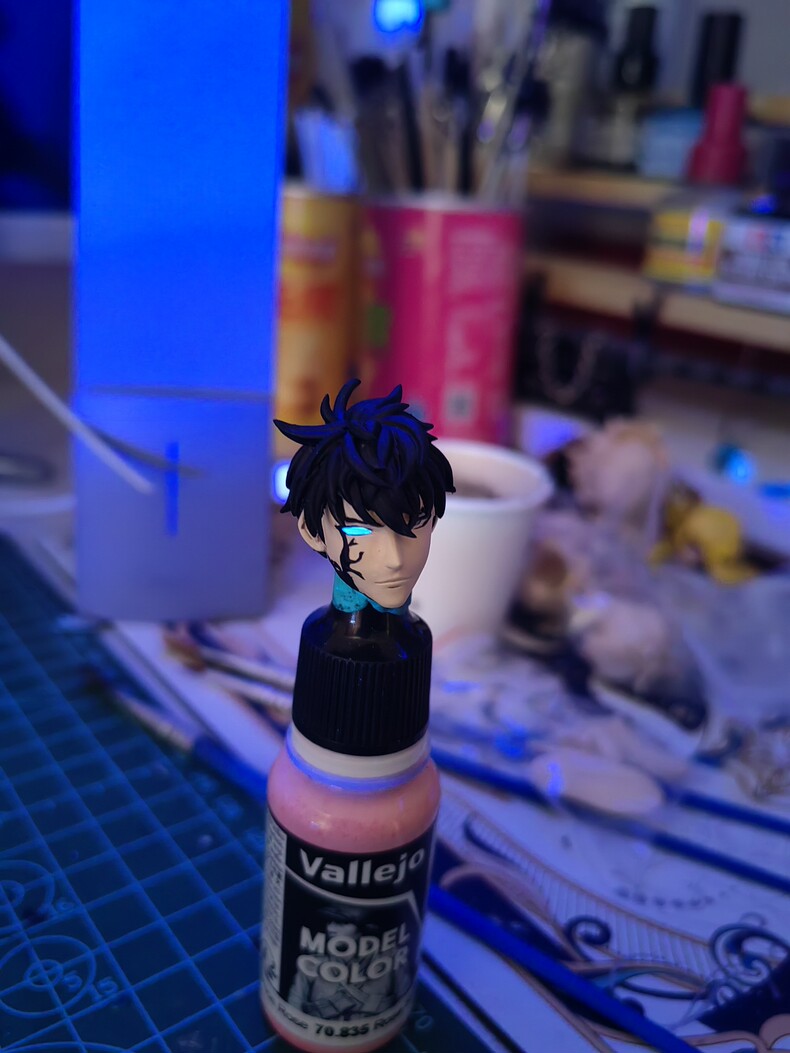 1/12 Solo Leveling Sung Jin-woo Head carving for 6“”Vtoys Romankey Accessories