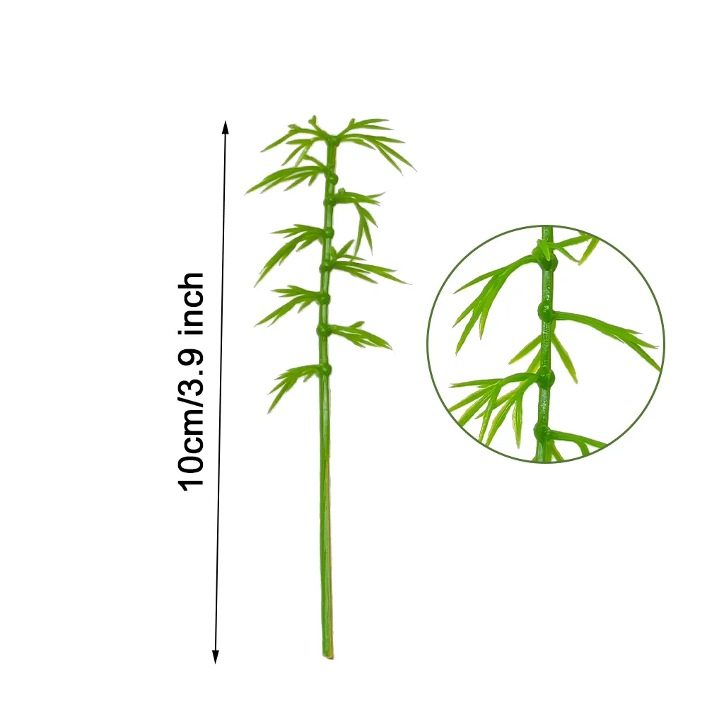10pcs Miniature Bamboo Trees Plastic for Diorama Model Landscape