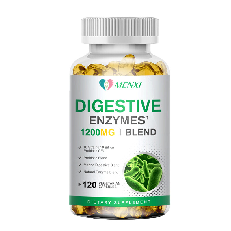 Digestive Enzymes w/ Prebiotic & Probiotics, Gas, Constipation & Bloat