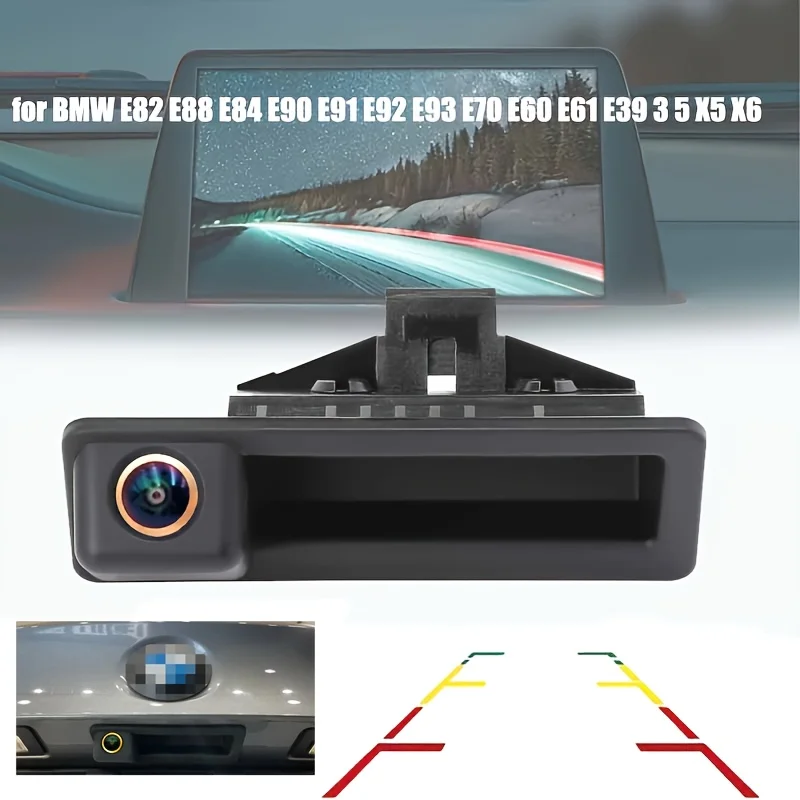 VW Golf MK5 MK6 Jetta Trunk Handle Rear View Camera Backup Reverse 720P