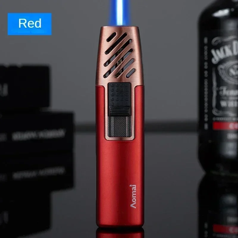 Windproof Visible Gas Window Metal Kitchen BBQTorch Cigar Lighter Refillable