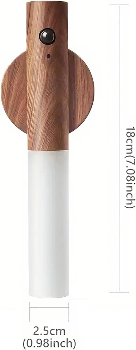 2X Motion Sensor LED Night Light Magnetic Wall Lamp USB Rechargeable Stick-On