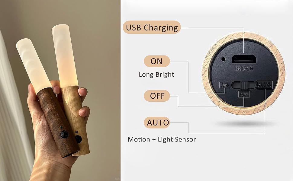 night light motion sensor wall lights battery operated