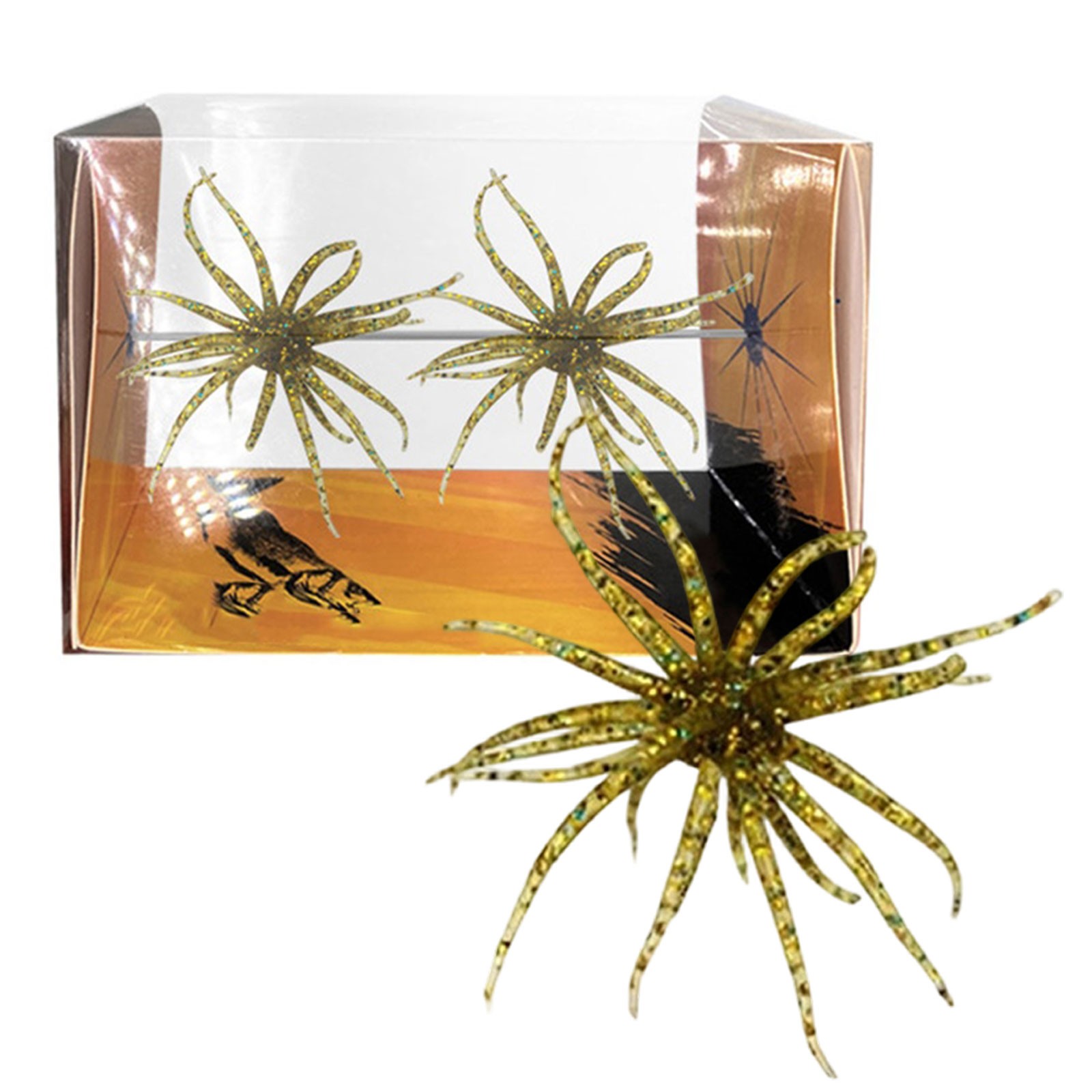 1Set/2PCS Slow Sinking For Sea Urchin Bait 6cm TPR Soft Lure For Finesse Fishing