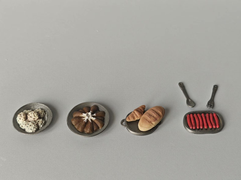 1/12 Custom painting food Accessories For 6“ Four Horsemen Action Figur