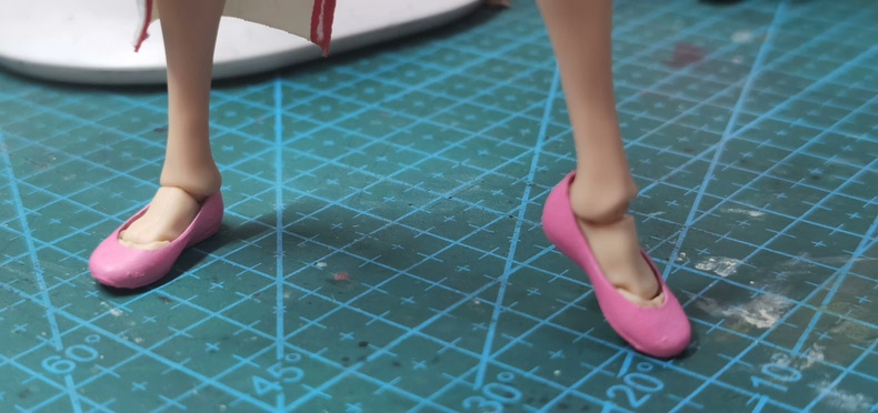 1/12 Scale Female Flat Shoes Model For 6&Prime; Romankey Action Figure Body