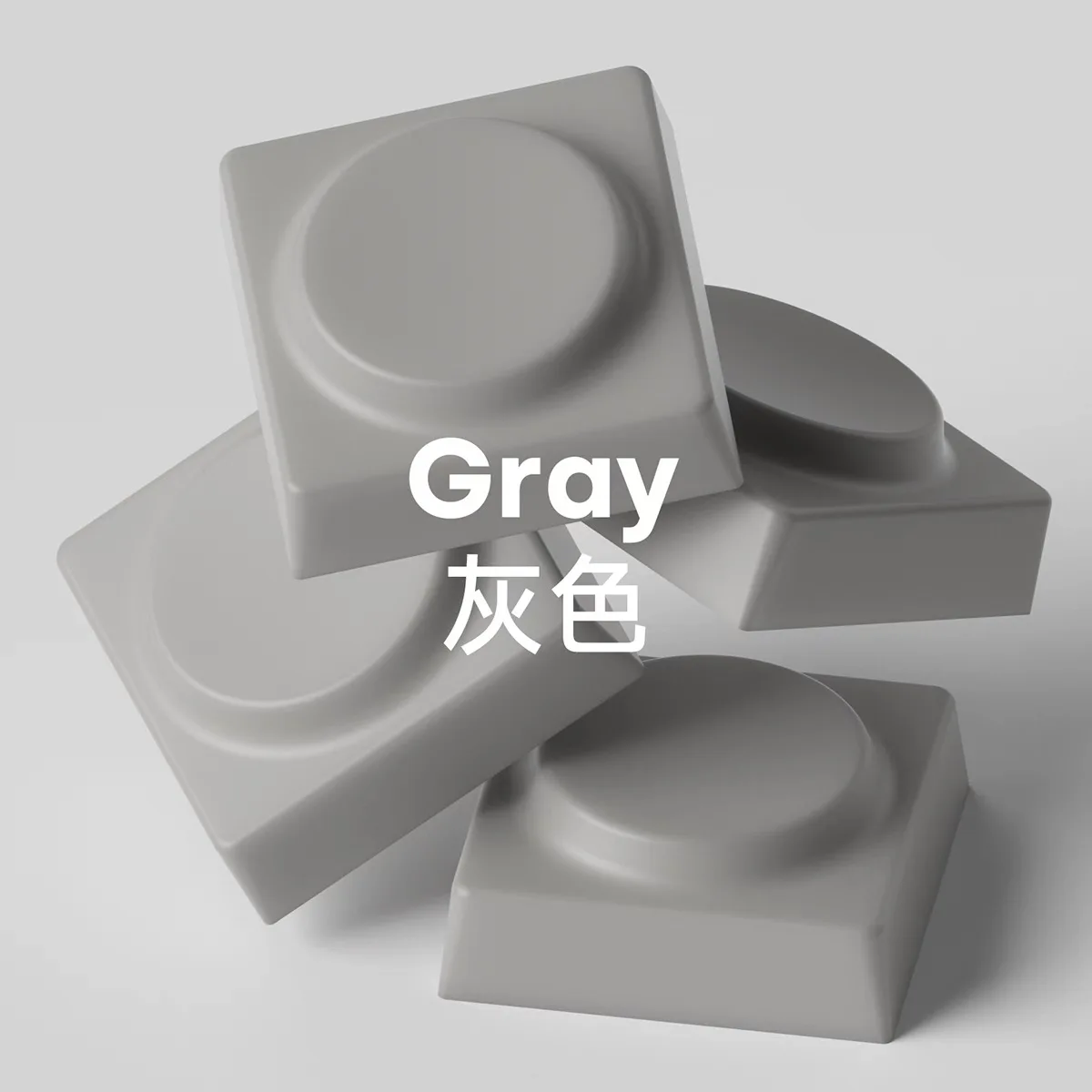 10Pcs Blocks Bricks Low Profile Keycaps Pbt Transparent Frosted Keycap