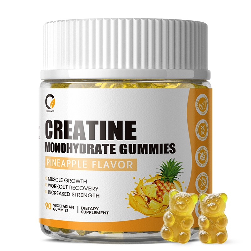 Creatine Monohydrate Gummies Energy Muscle Growth Performance / 90 Count