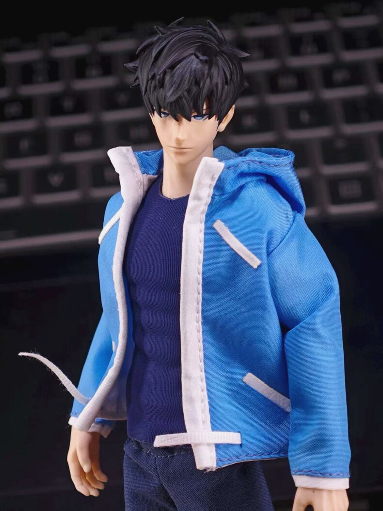 1/12 ONE Figure Body Solo Leveling Sung JinWoo Custom Clothes for 6&Prime; VTOYS X BMS