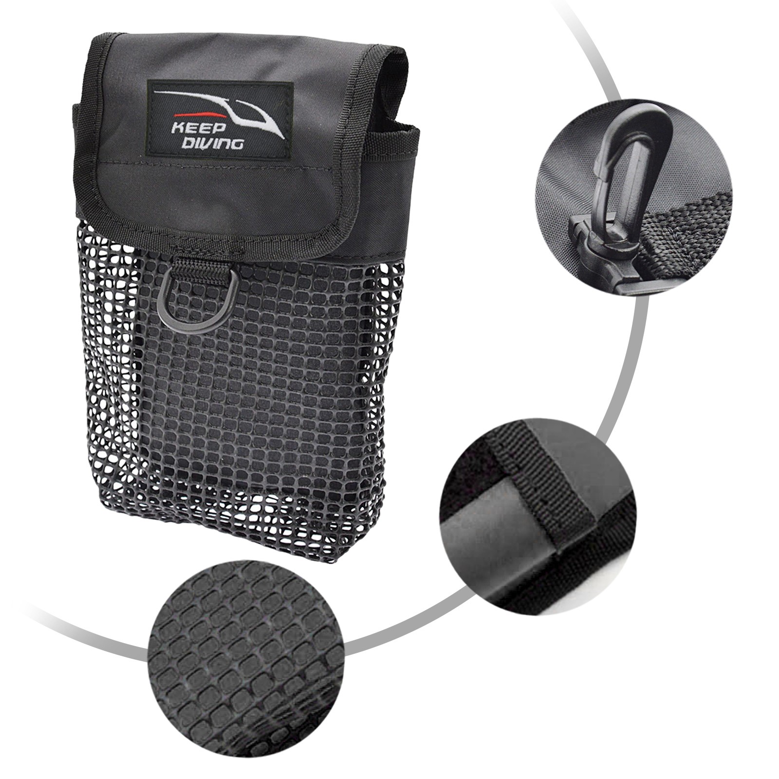 Compact Scuba Diving Gear Bag Secure Snap Closure Organize Your Accessories