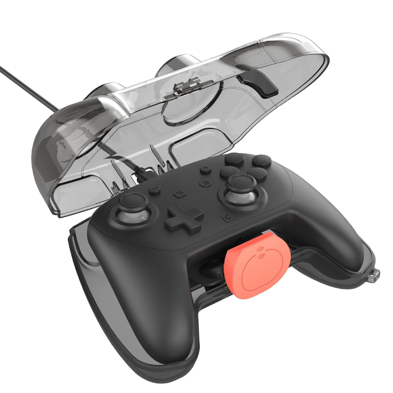 ABS Game Controller Cover for Switch 2 PRO Gamepad with Charging Port