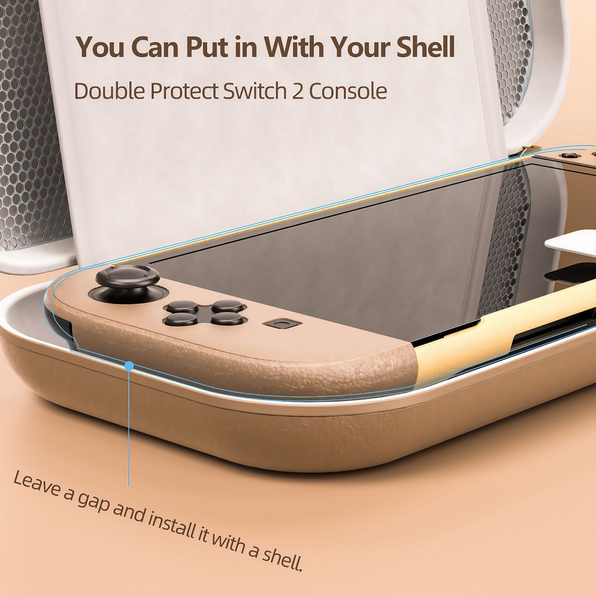 PU Carrying Case for Switch 2, Portable Protective Case Game Cartridge Storage