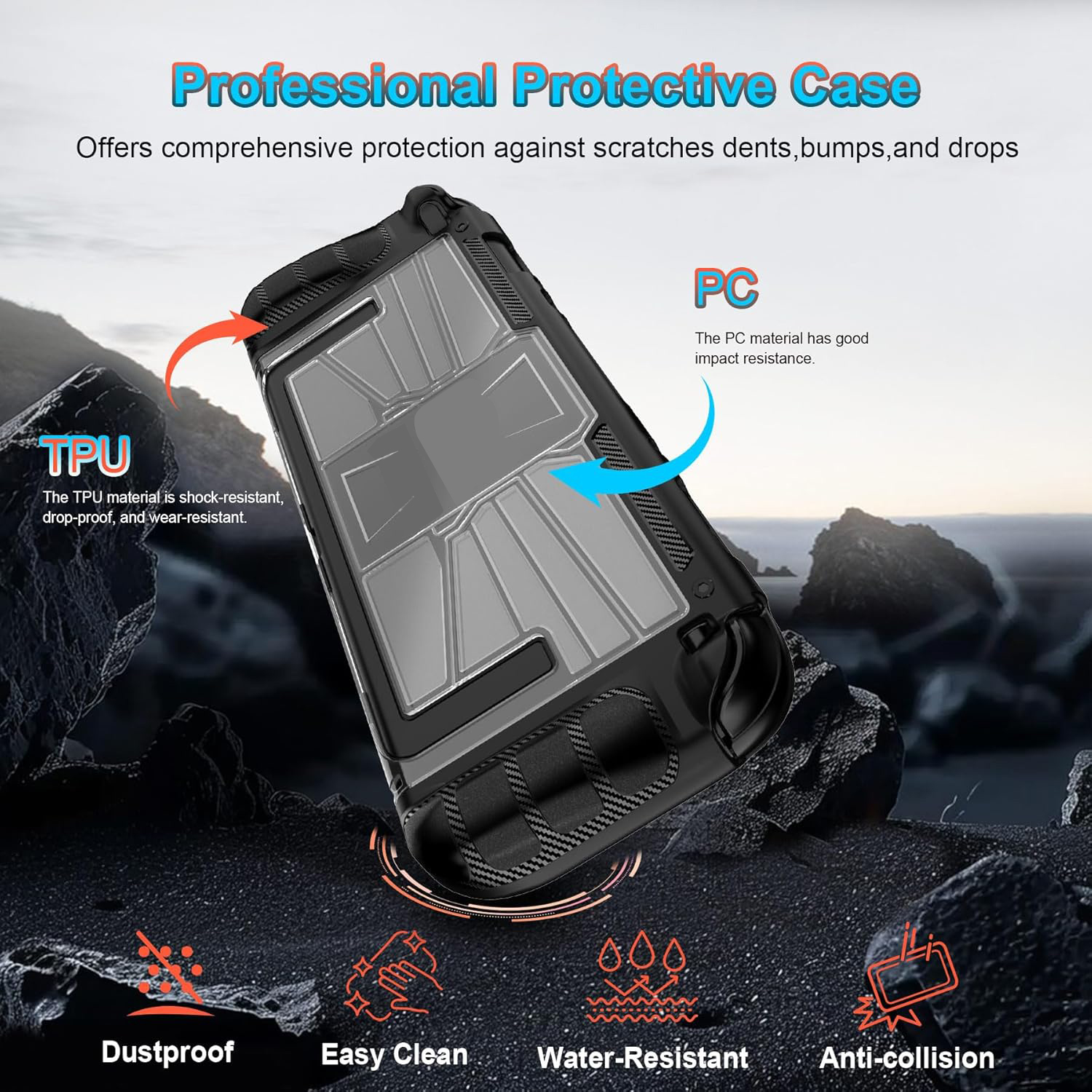 Protective Case for Nintendo Switch 2 Game Console with Upright Support
