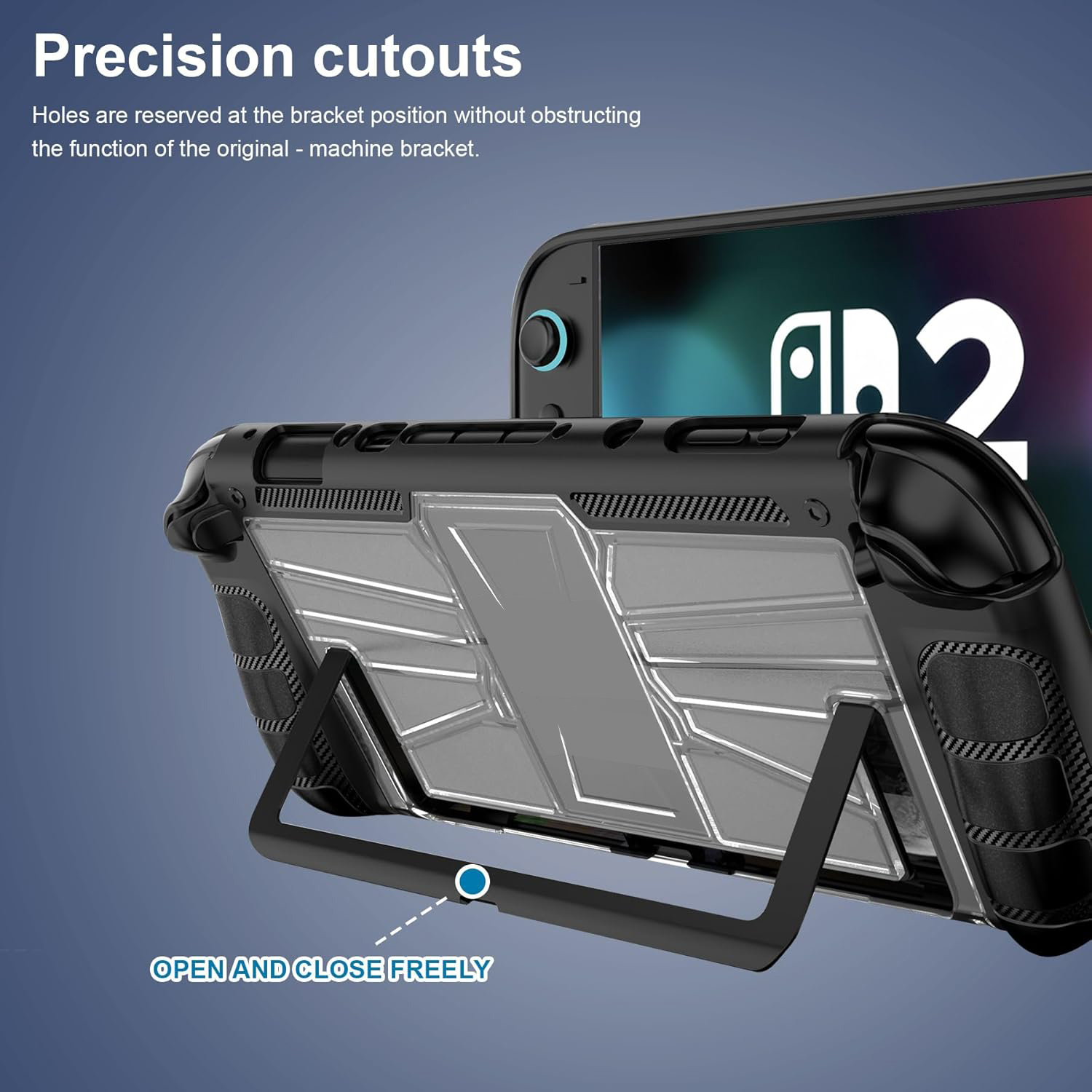 Protective Case for Nintendo Switch 2 Game Console with Upright Support