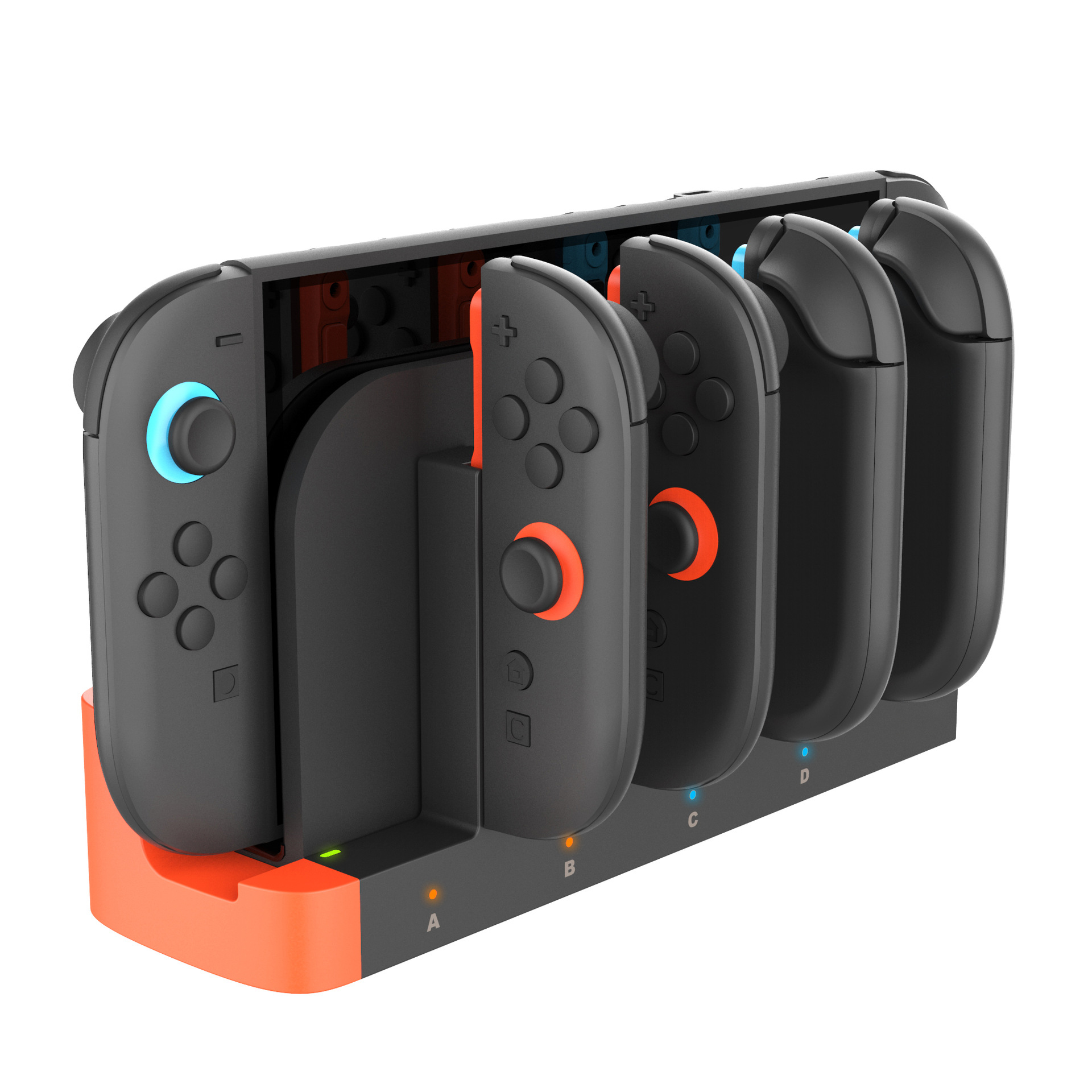 Magnetic Charging Dock for Switch 2 L/R Game Controller with LED Indicators
