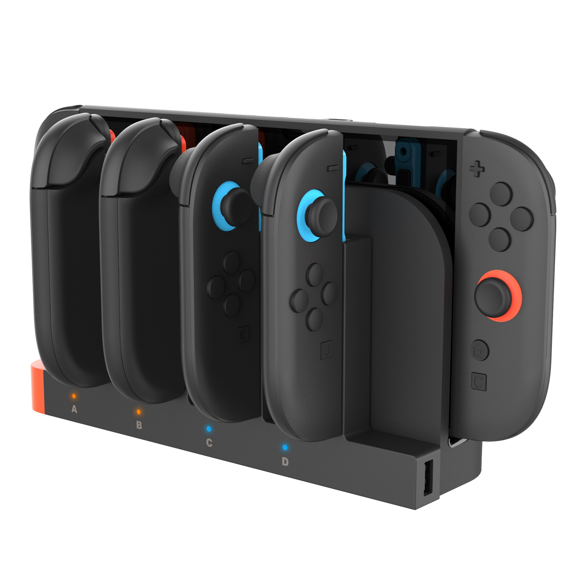Magnetic Charging Dock for Switch 2 L/R Game Controller with LED Indicators