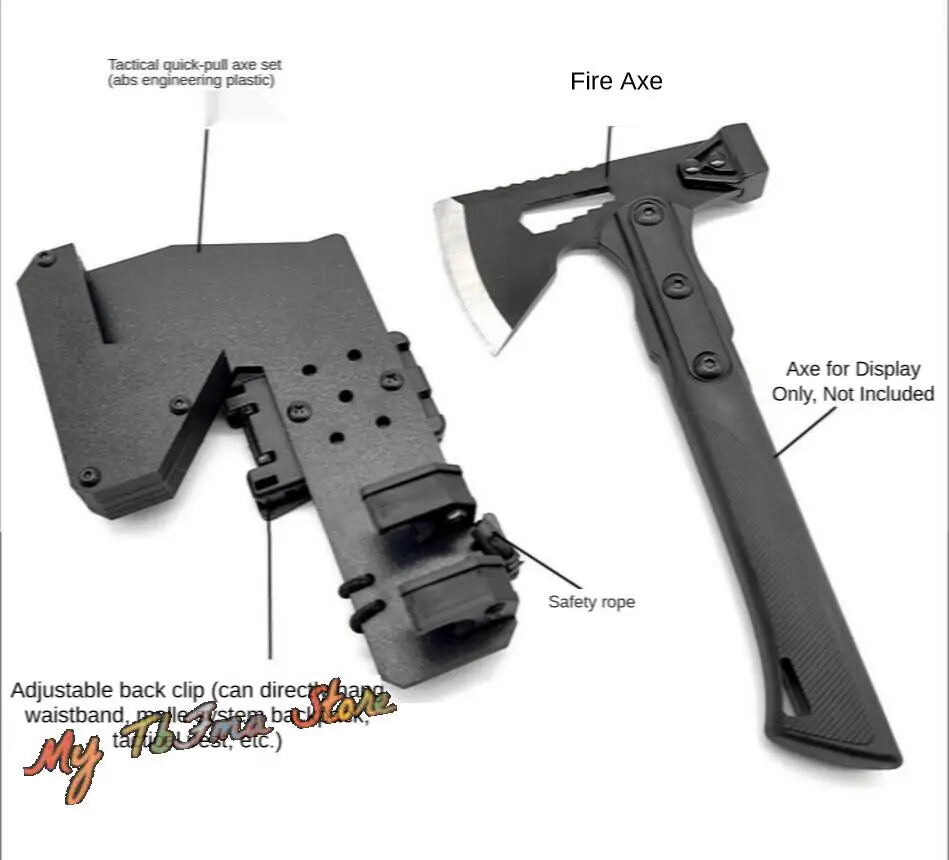 Hunting Tactical Molle Axe Sheath for Pointed Axe Fire Axe and Hammer Axe