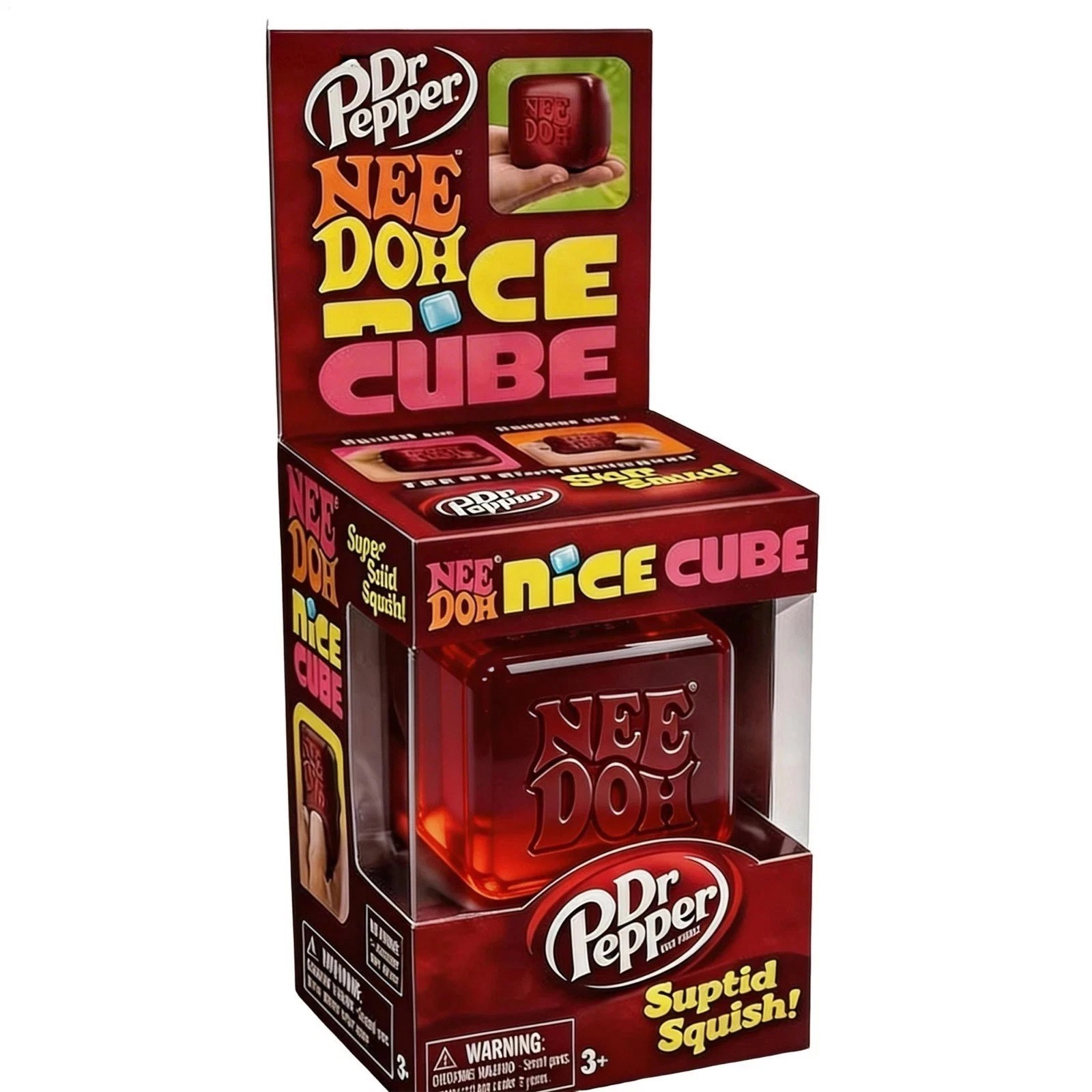 Needoh Dr Pepper Nice Cube Suptid Squish Stress Reliever Toys Limited Edition US