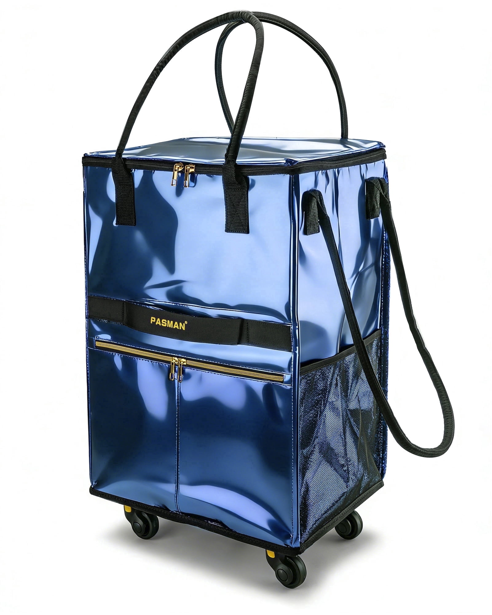 67-120L Rolling Shopping Bag with 5 Wheels Foldable Grocery Utility Cart New