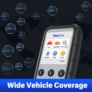 Autel ML629 OBDII Scanner Vehicle Coverage