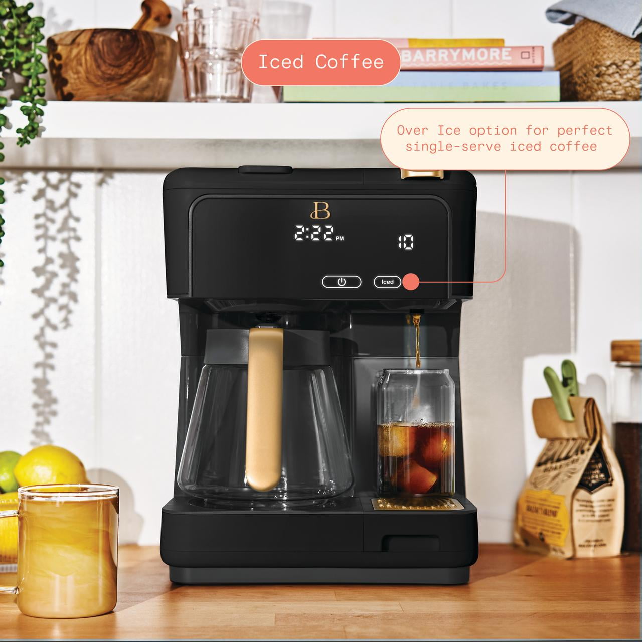 Beautiful Multi-Brew 12-Cup Programmable Drip & Single-Serve Coffee Maker