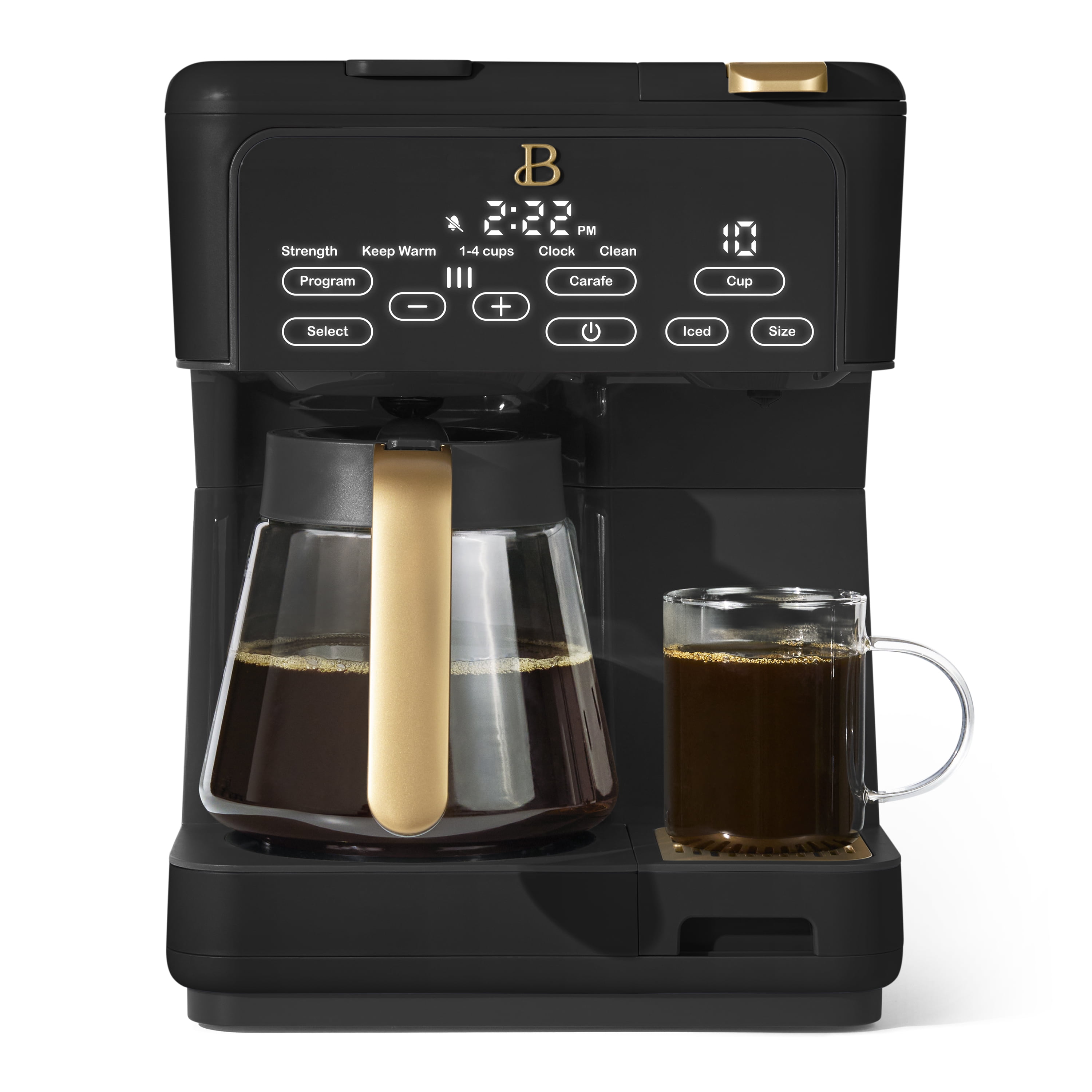 Beautiful Multi-Brew 12-Cup Programmable Drip & Single-Serve Coffee Maker