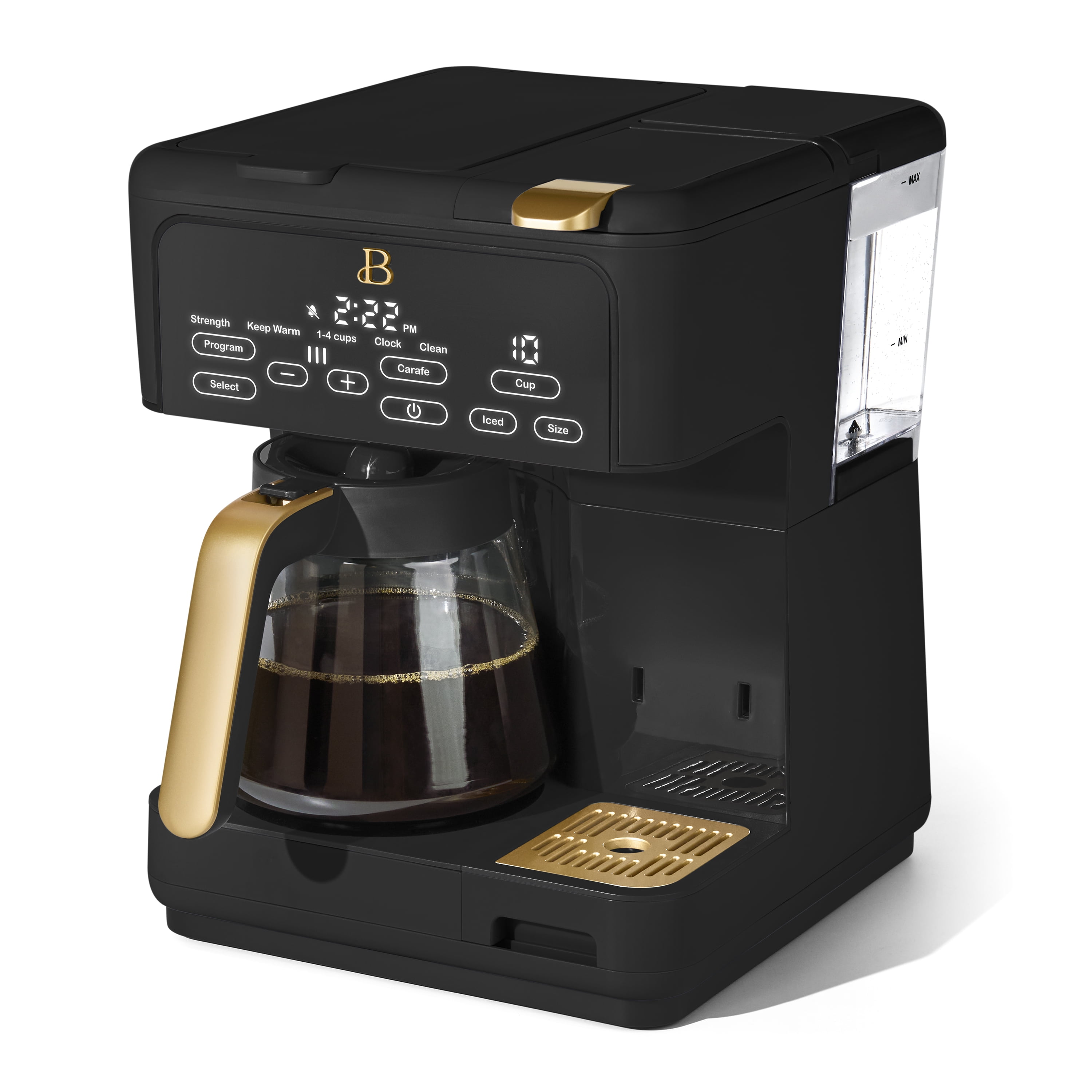 Beautiful Multi-Brew 12-Cup Programmable Drip & Single-Serve Coffee Maker