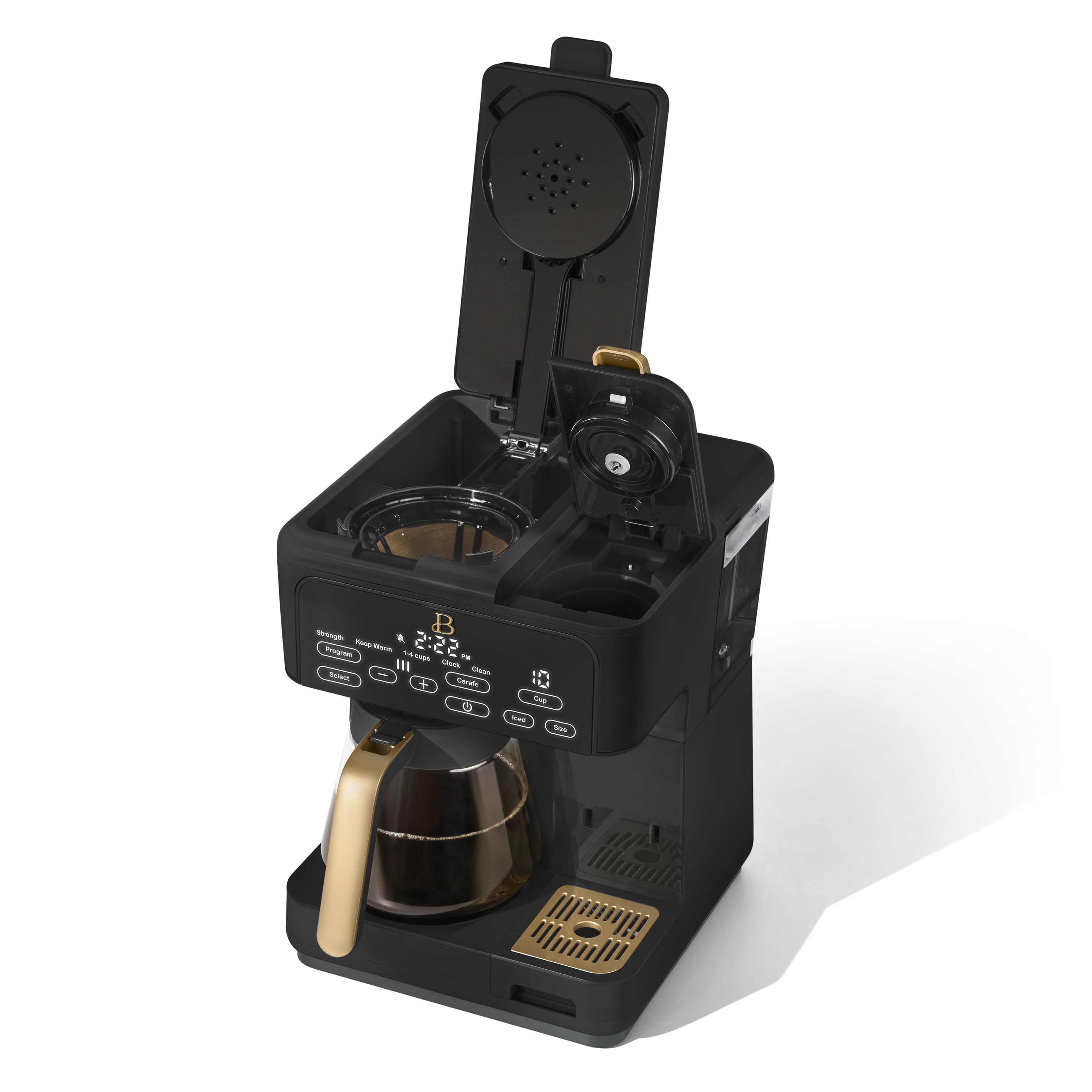 Beautiful Multi-Brew 12-Cup Programmable Drip & Single-Serve Coffee Maker