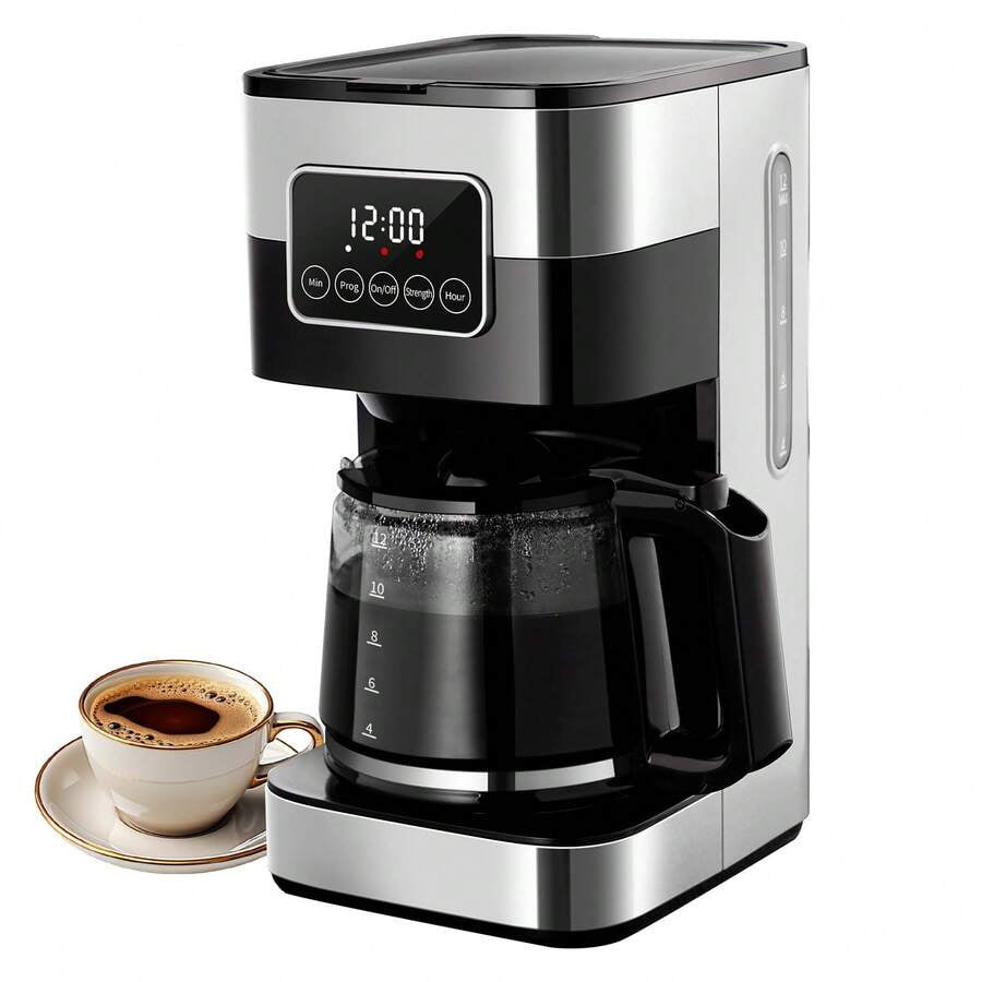 Coffee Maker, Programmable Drip Coffee Machine 10-Cup With Touch-Screen, Pause