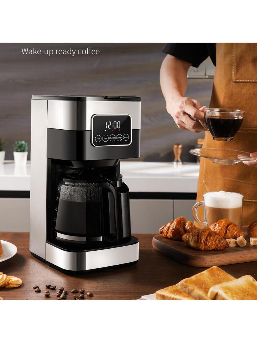 Coffee Maker, Programmable Drip Coffee Machine 10-Cup With Touch-Screen, Pause