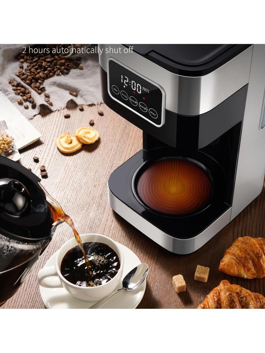 Coffee Maker, Programmable Drip Coffee Machine 10-Cup With Touch-Screen, Pause