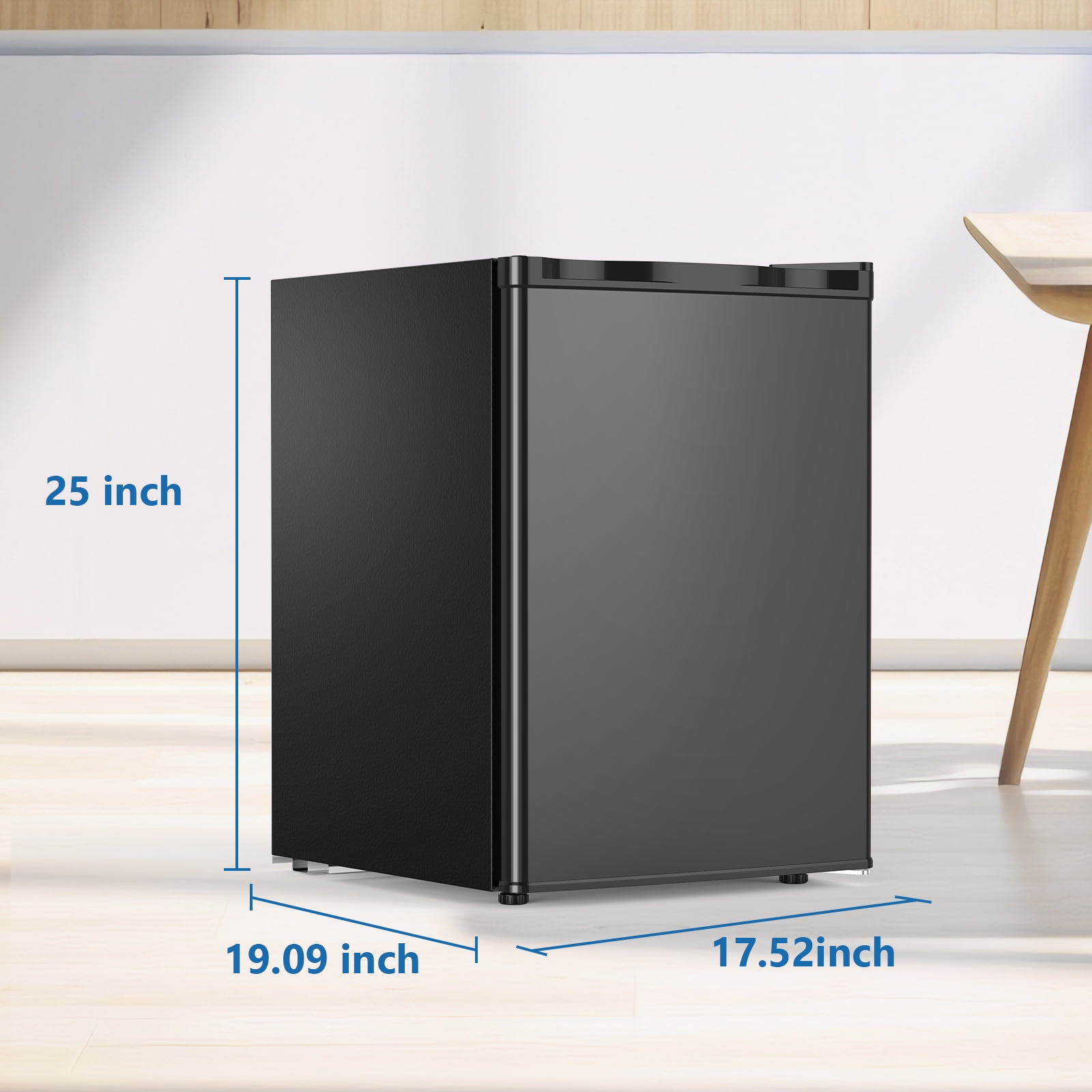 2.6 Cu.ft Mini Fridge with Freezer, Energy Efficient Compact Refrigerator