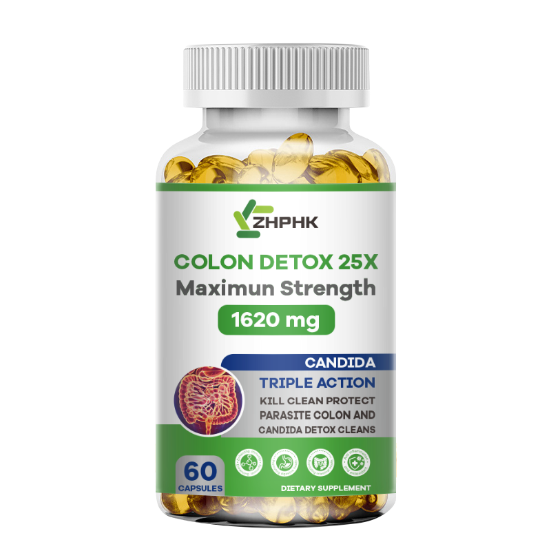 1-4 Packs Colon Detox Cleanse Parasite Candida Capsule Natural Herbal Supplement
