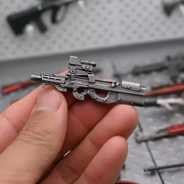 1/12 Scale Alloy M4 Ak47 Gun Munitions Model Scene for 6″ Action Figure Body