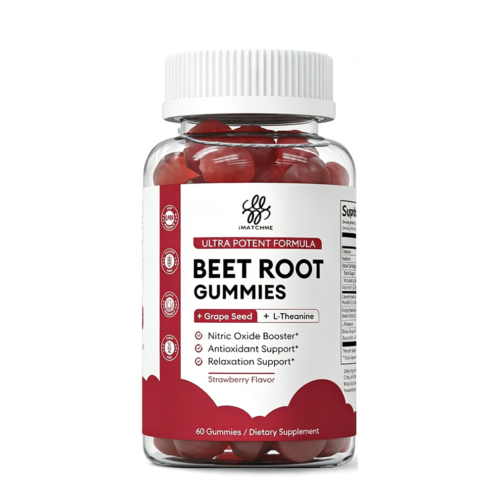 Beetroot Gummies for Circulation, Heart Health Support Nitric Oxide Beets Gummie