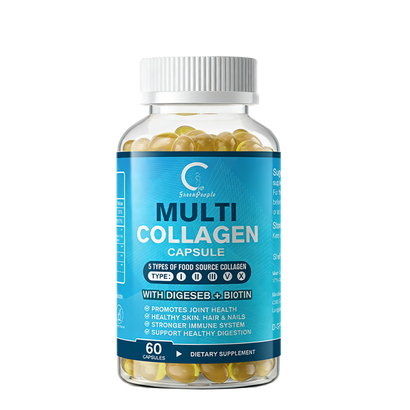 Multi Collagen Type I, II, III, V, X with Hyaluronic Acid Vitamin C Joint Health