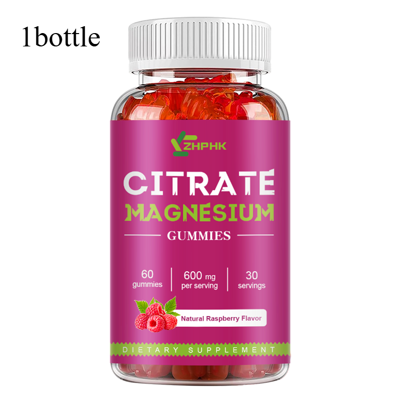 1-4x Magnesium Citrate 600mg Gummies Super Strong Effective Vegan Gummy 60 Pills