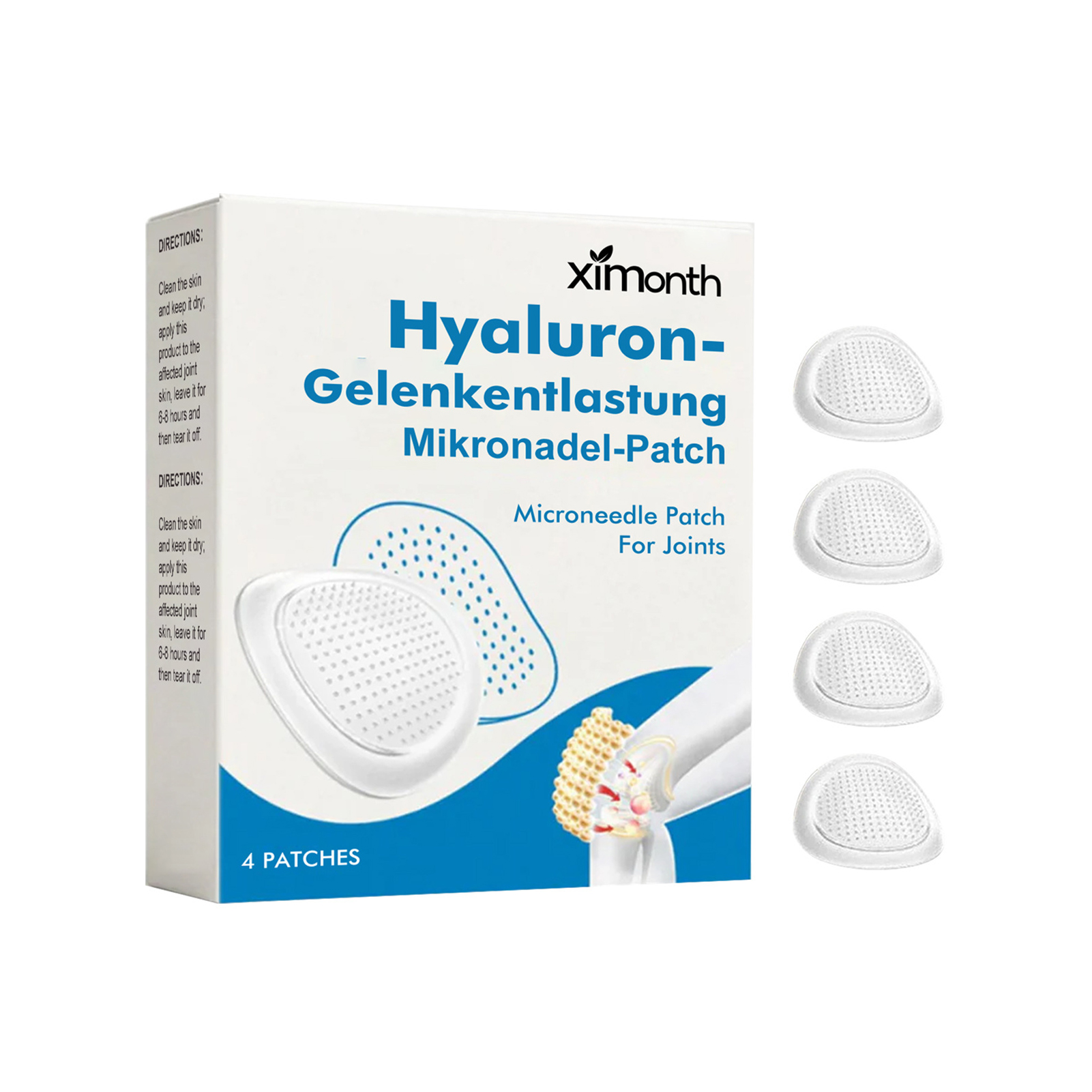 Microneedle Joint Patch, Hyaluronic Acid Joint Relief Microneedle Patch USA