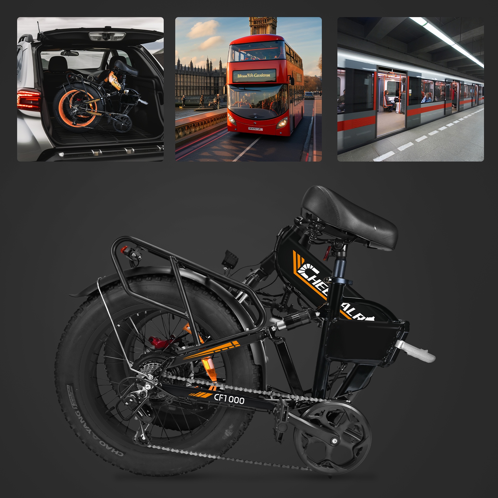 Pojazd elektryczny Cheevalry CF1000 1000W 20AH 50km/h 150KM 20"Damski/Męski Materiał ramy aluminium