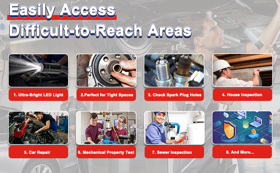 autel video scope mv108 inspection camera