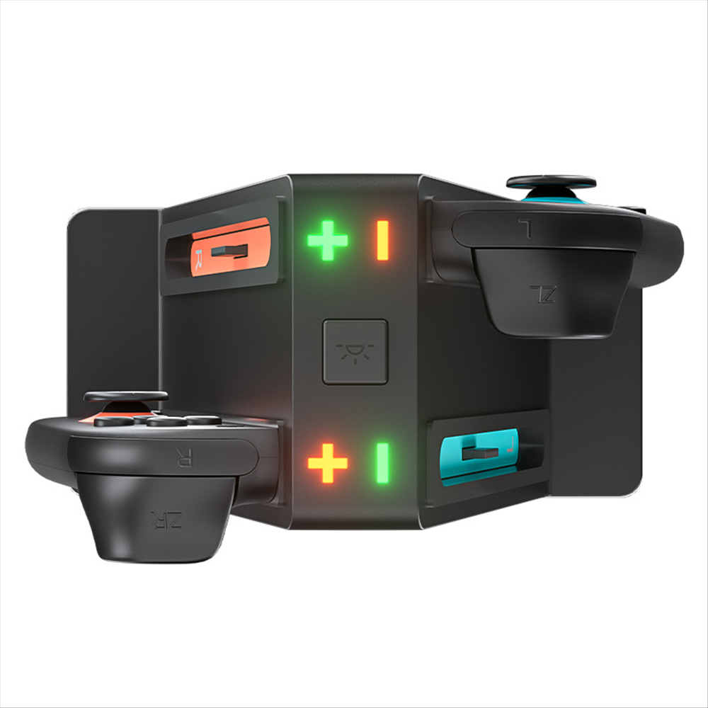 4-Pack Charging Dock for Switch 2 Controllers with RGB Light