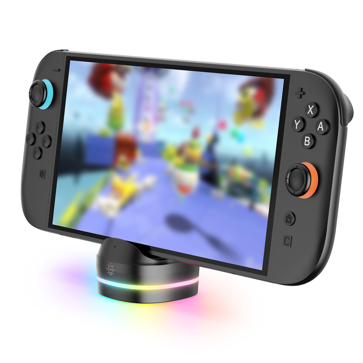 Charging Dock for Switch 2 Portable Single-Slot Charger with RGB Light