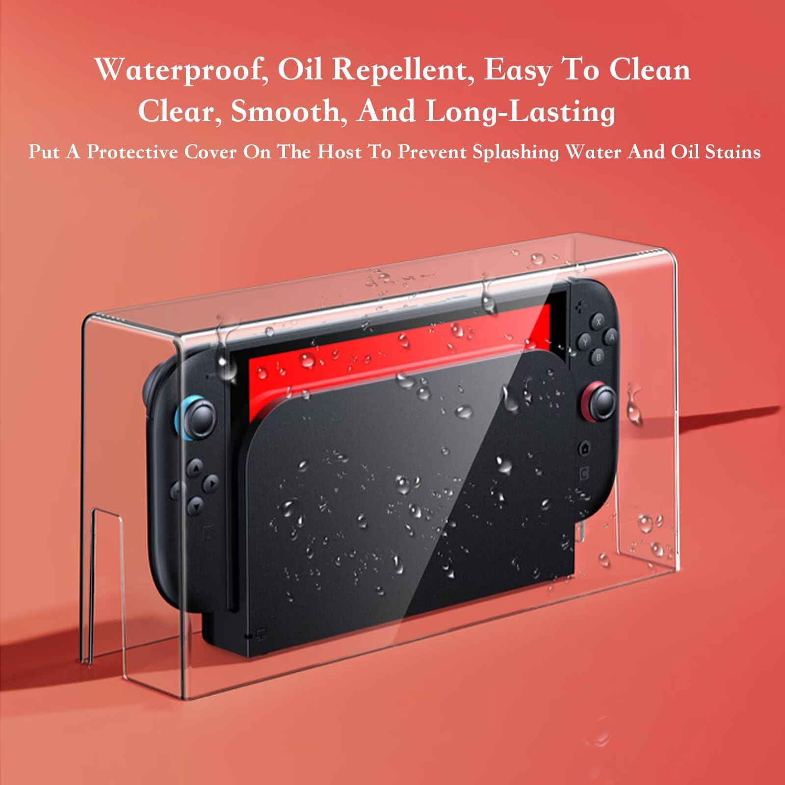 Acrylic Dust Cover for Switch 2 Protective Shell Transparent Lid Display Case