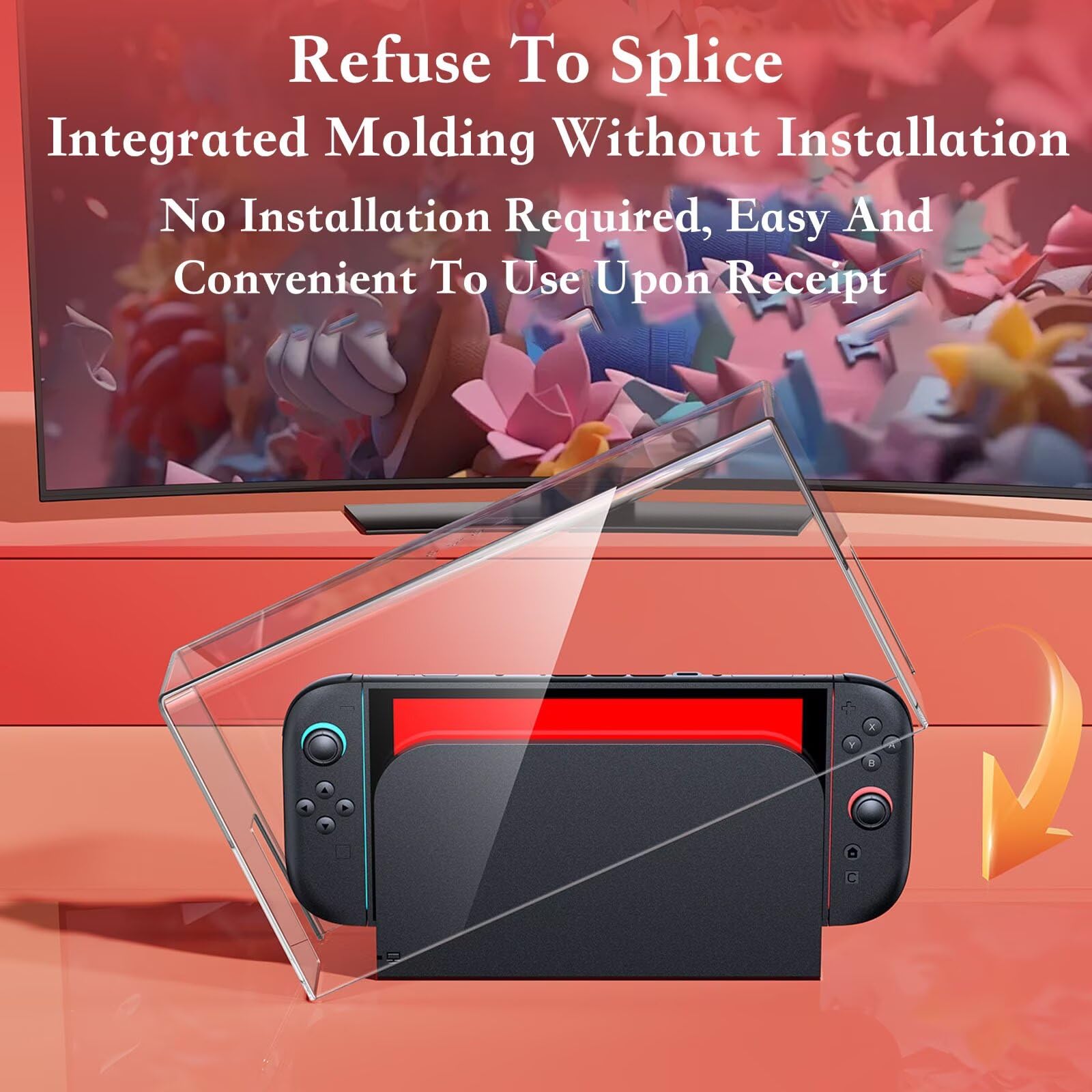 Acrylic Dust Cover for Switch 2 Protective Shell Transparent Lid Display Case