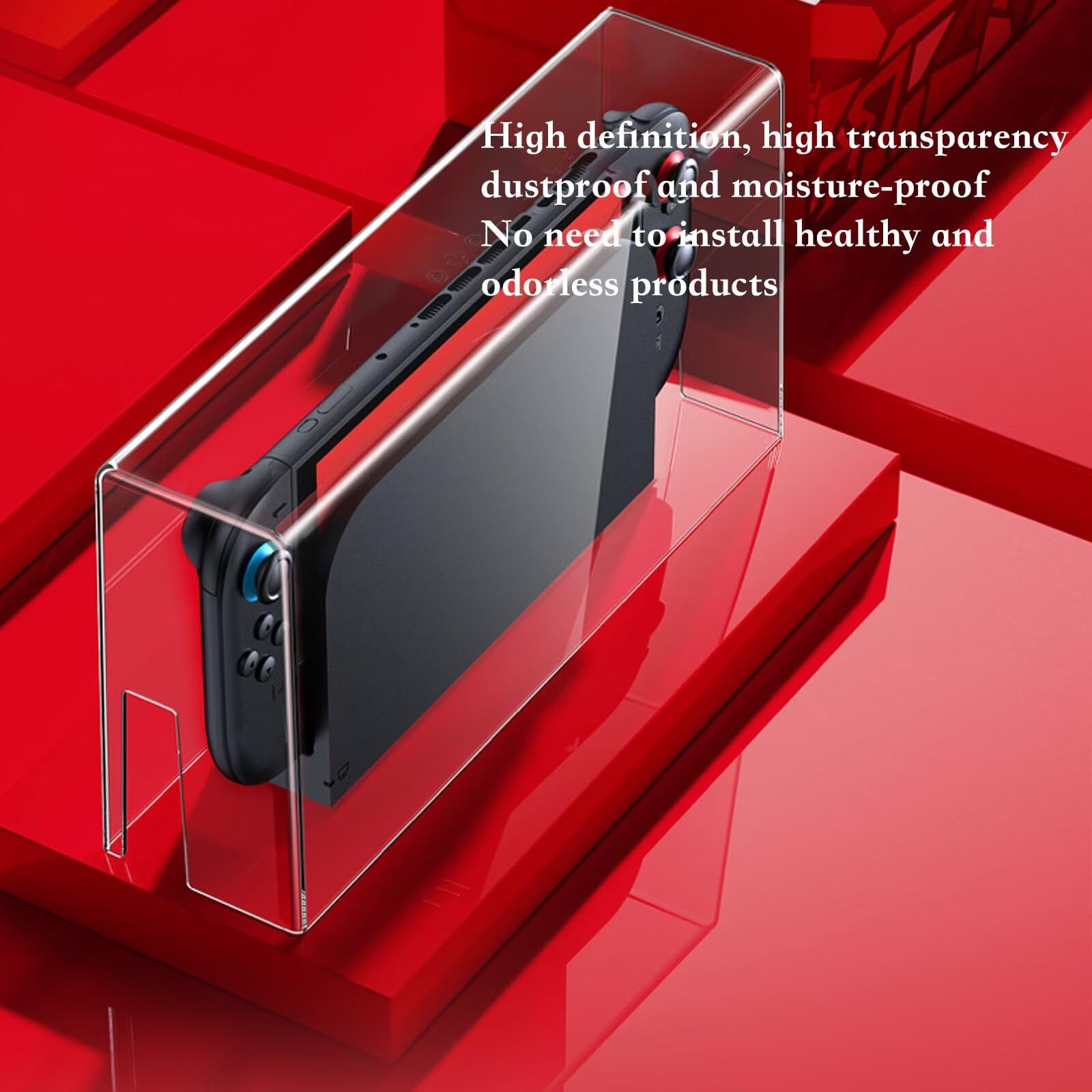 Acrylic Dust Cover for Switch 2 Protective Shell Transparent Lid Display Case